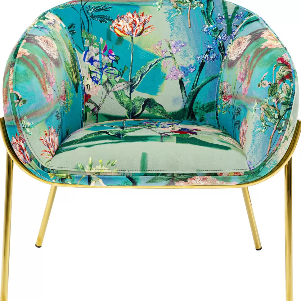 Fotele-KARE Design Fotel Paradise 76x73 Cm Kolorowy