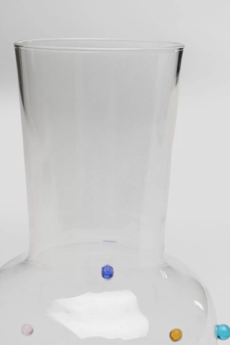 Zastawa Stołowa | Dzbanki-KARE Design Karafka Szklana Transparentna Wzór Kolorowe Kulki 755 Ml