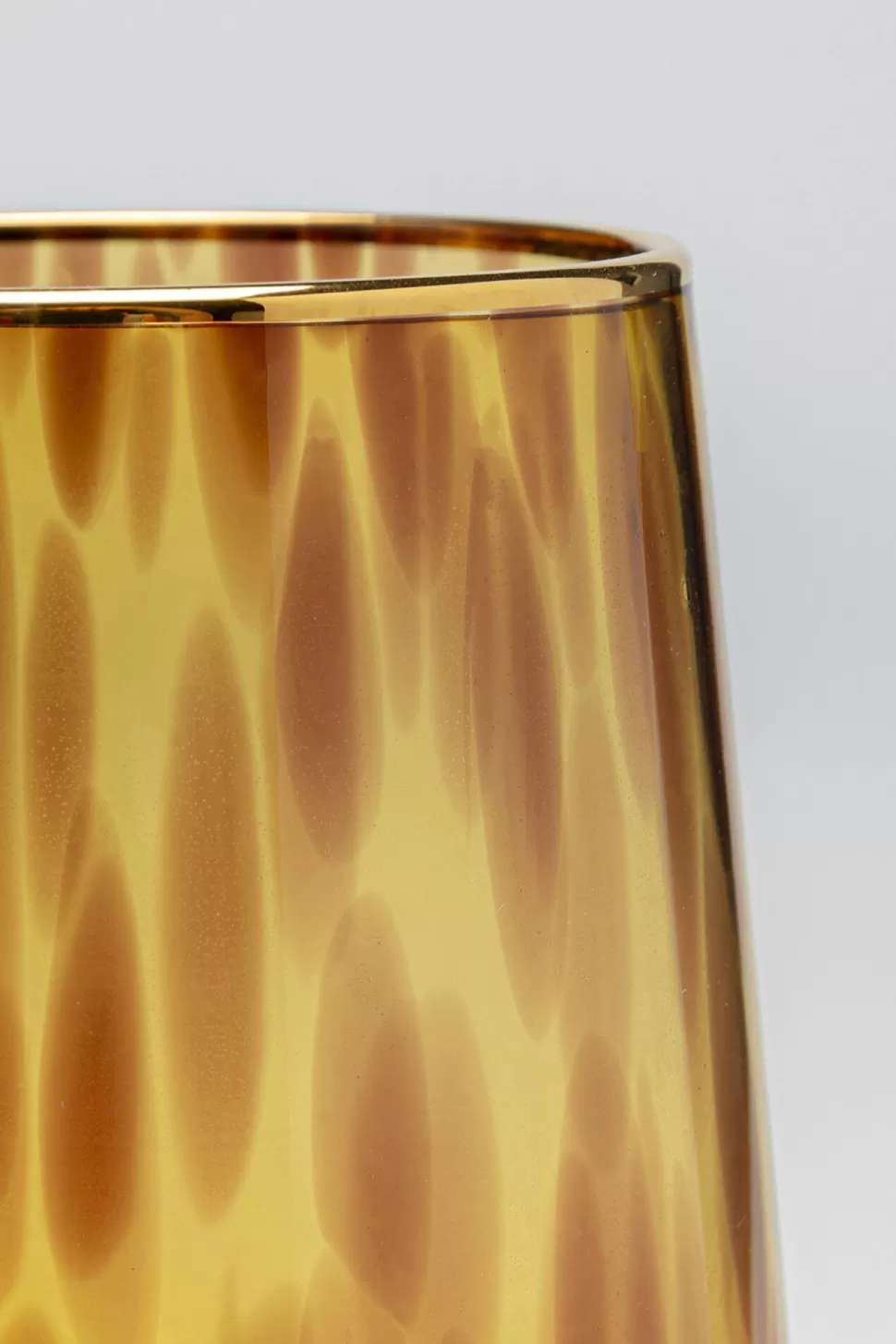 Kieliszki-KARE Design Kieliszek Do Wina Brązowy 500 Ml Nóżka Transparentna