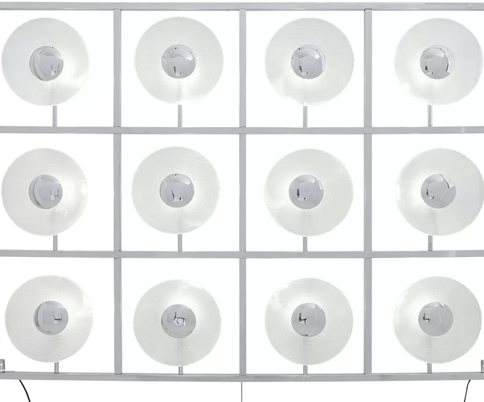 Kinkiety-KARE Design Kinkiet Ufo 186x140 Cm Srebrny