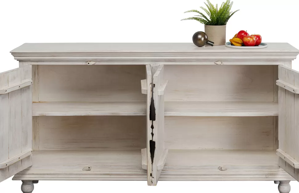 Komody-KARE Design Komoda 4-drzwiowa Z Drewna Mango Front Kolorowy 180x95 Cm