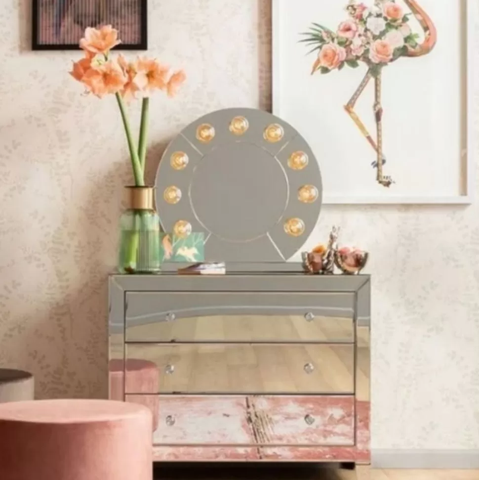 Komody-KARE Design Komoda Luxury 91x74 Cm Lustrzana