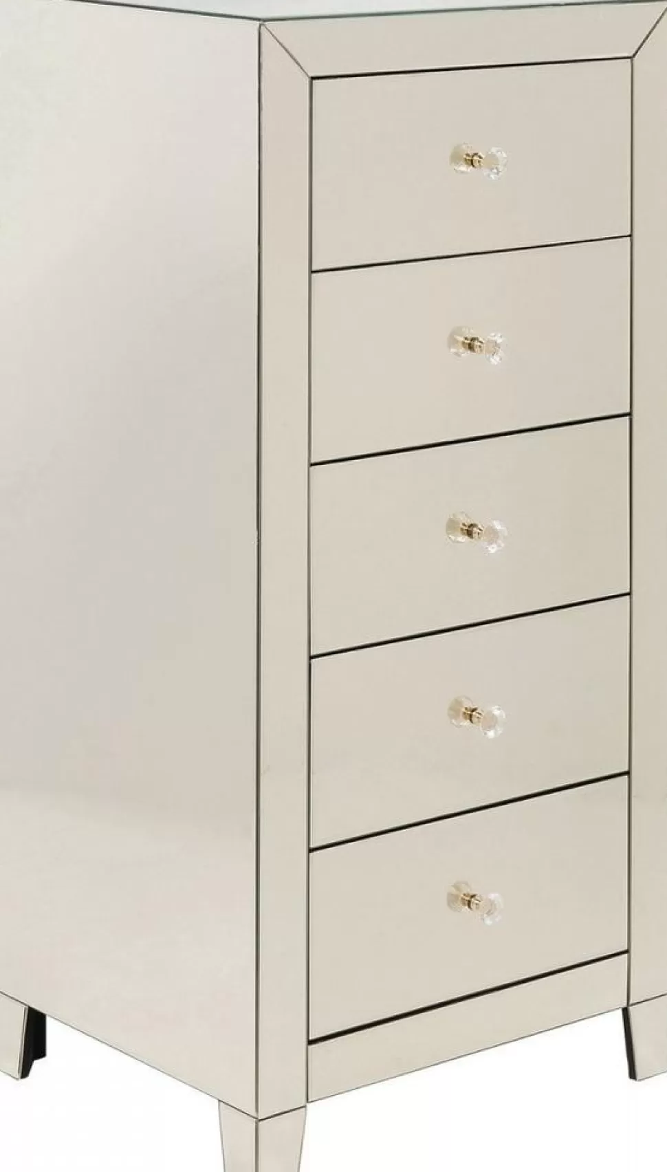 Komody-KARE Design Komoda Luxury Gold 5 49x110 Cm Szampańska