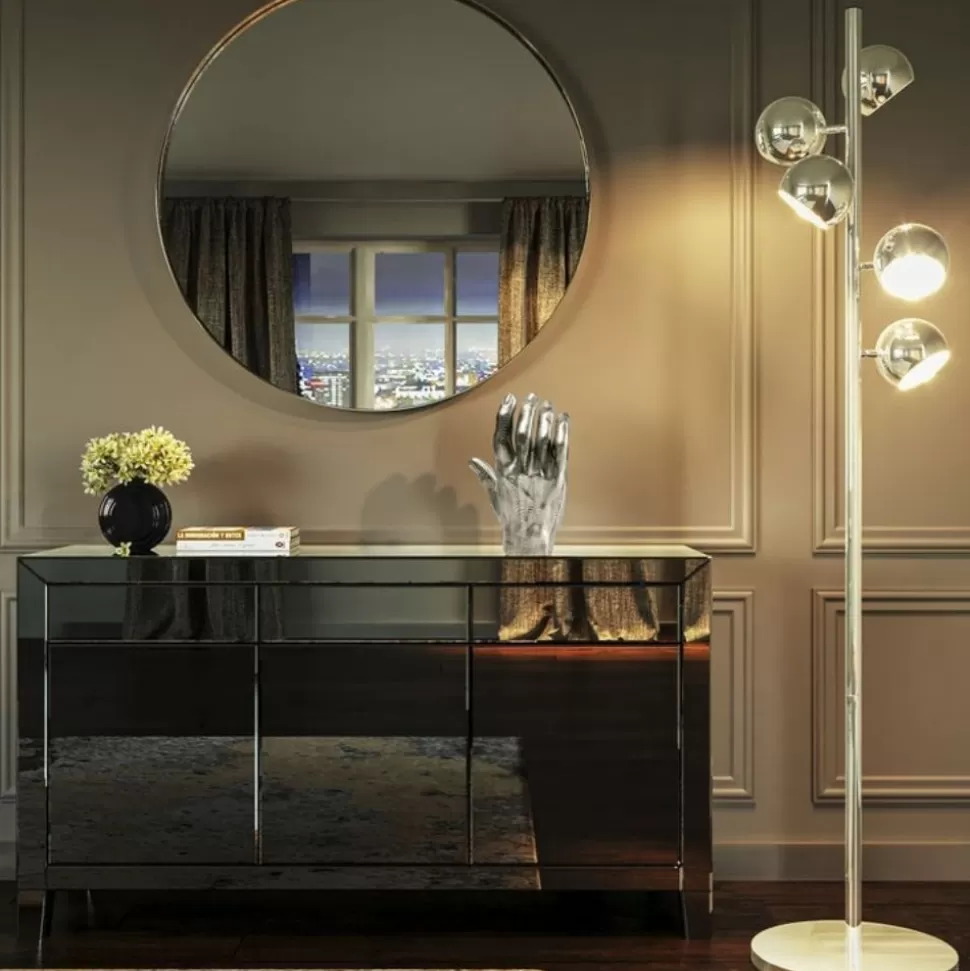 Komody-KARE Design Komoda Luxury Push 141x77 Cm Szara