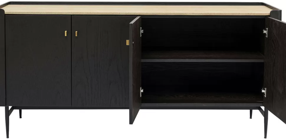 Komody-KARE Design Komoda Milano 180x85 Cm Ciemnobrązowa