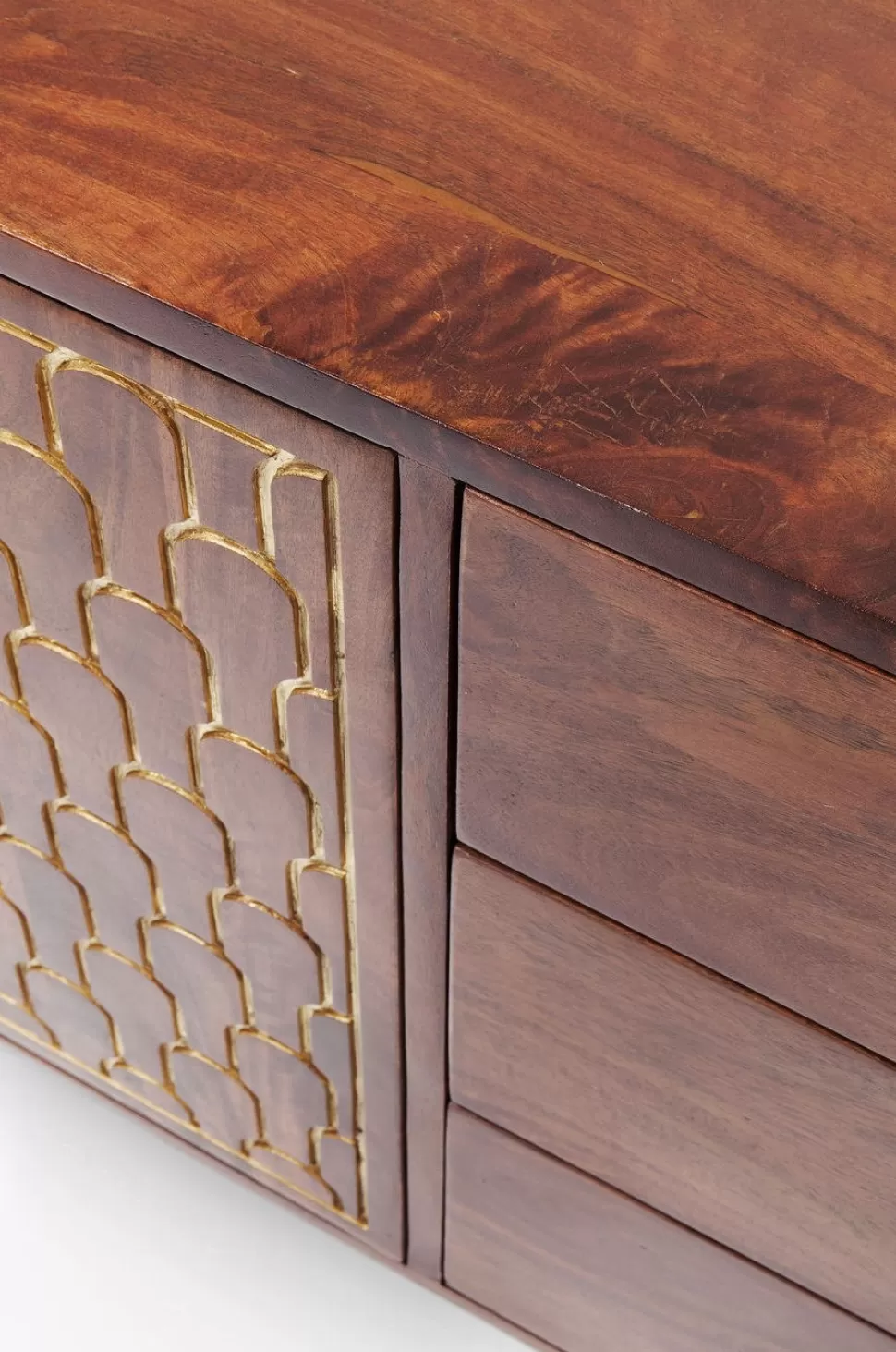Komody-KARE Design Komoda Muskat 145x75 Cm Brązowa