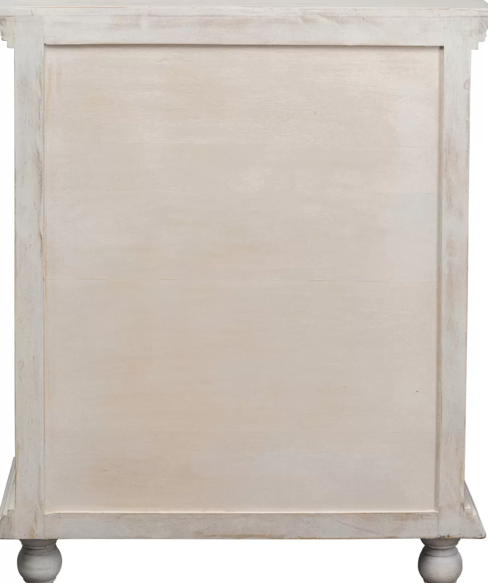 Komody-KARE Design Komoda Z 4 Szufladami Z Drewna Mango Front Kolorowy 90x110 Cm