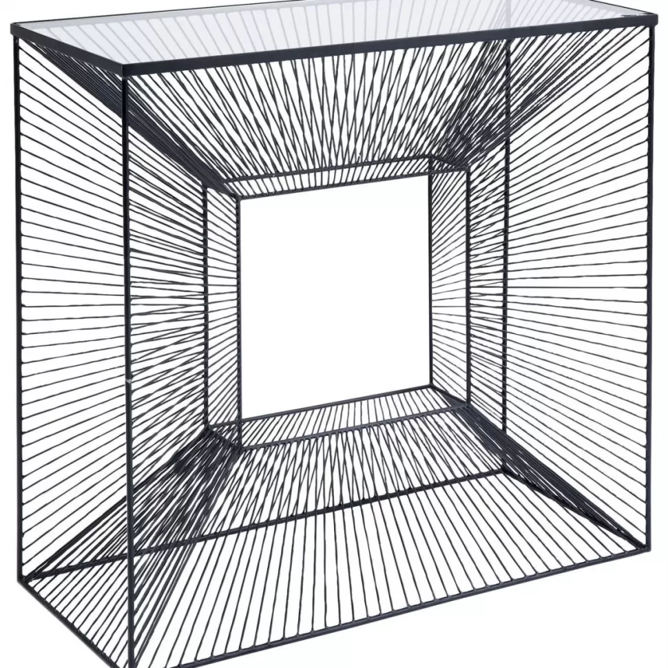 Konsole I Toaletki-KARE Design Konsola Dimension 81x36 Cm Czarna