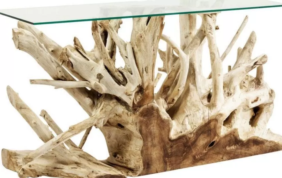 Konsole I Toaletki-KARE Design Konsola Roots 150x40 Cm Drewniana