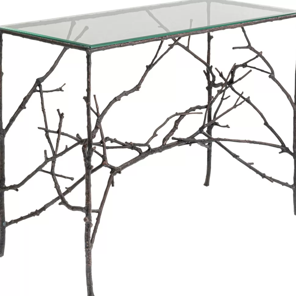 Konsole I Toaletki-KARE Design Konsola Tree Branch 105x49 Cm - Blat Szklany