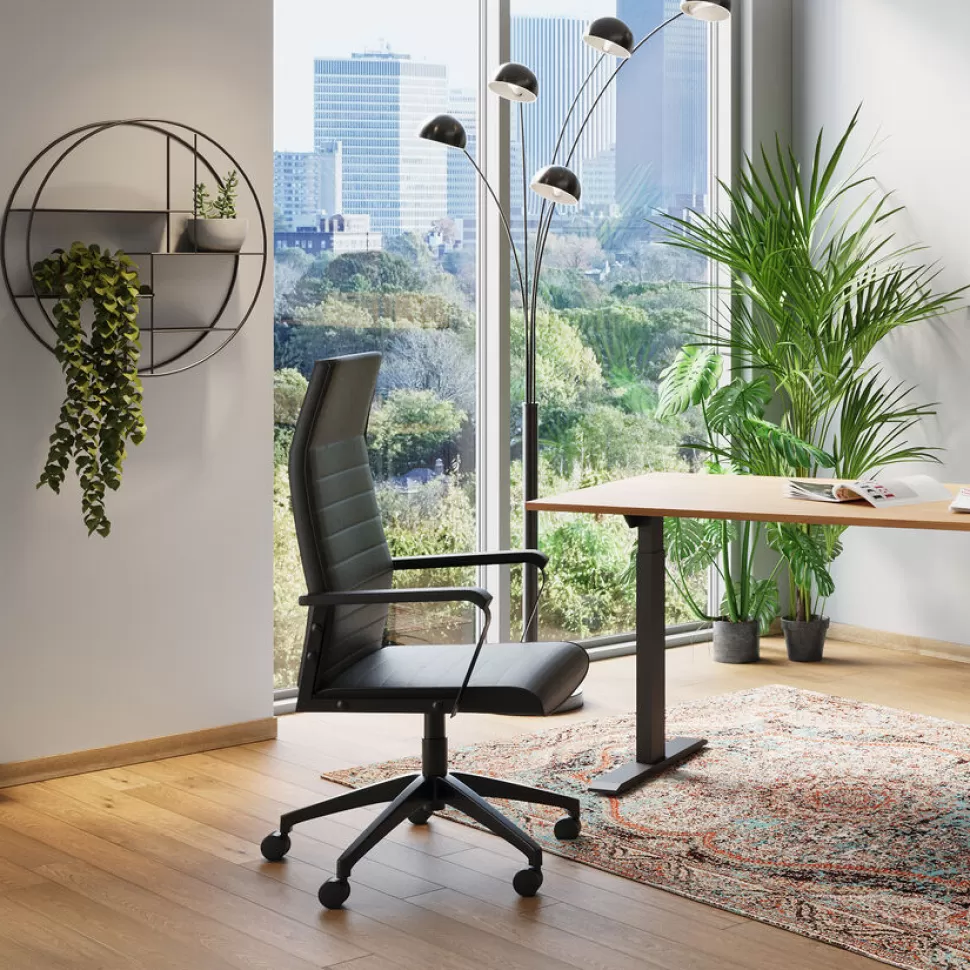 Krzesła-KARE Design Krzesło Biurowe Labora High 58x128 Cm Czarne