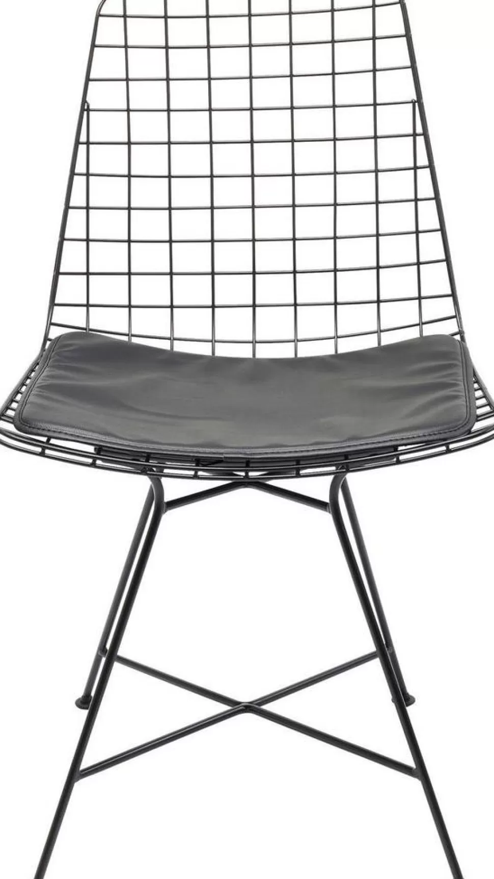 Krzesła-KARE Design Krzesło Grid 48x86 Cm Czarne