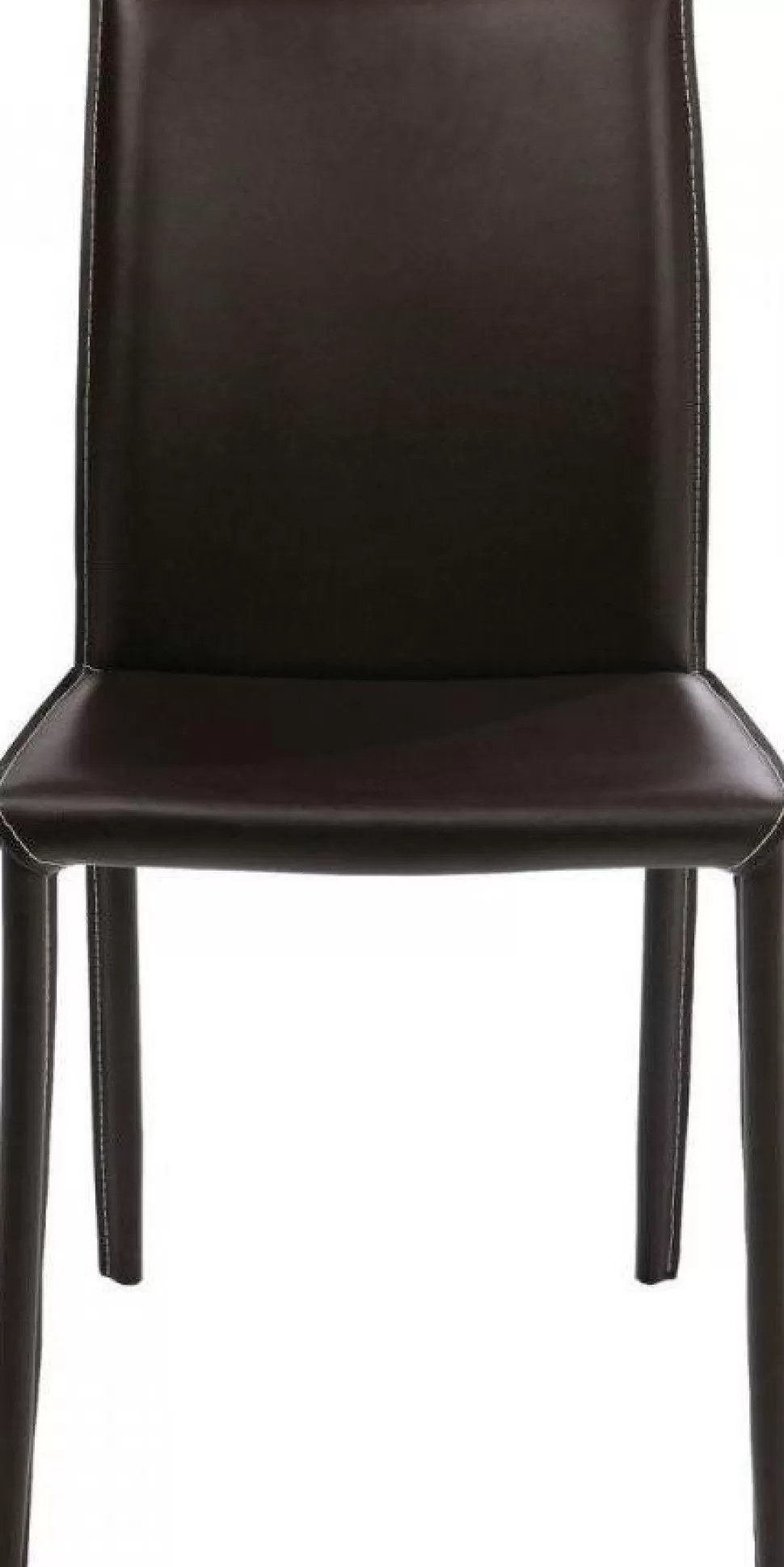 Krzesła-KARE Design Krzesło Milano 47x91 Cm Brązowe Skóra Mielona