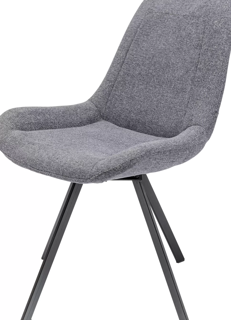 Krzesła-KARE Design Krzesło Obrotowe Baron 57x88 Cm Szare