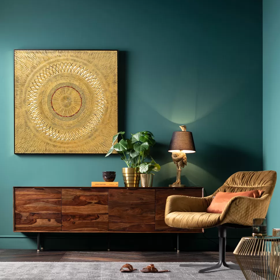 Krzesła-KARE Design Krzesło Obrotowe Bristol 83x79 Cm żółte