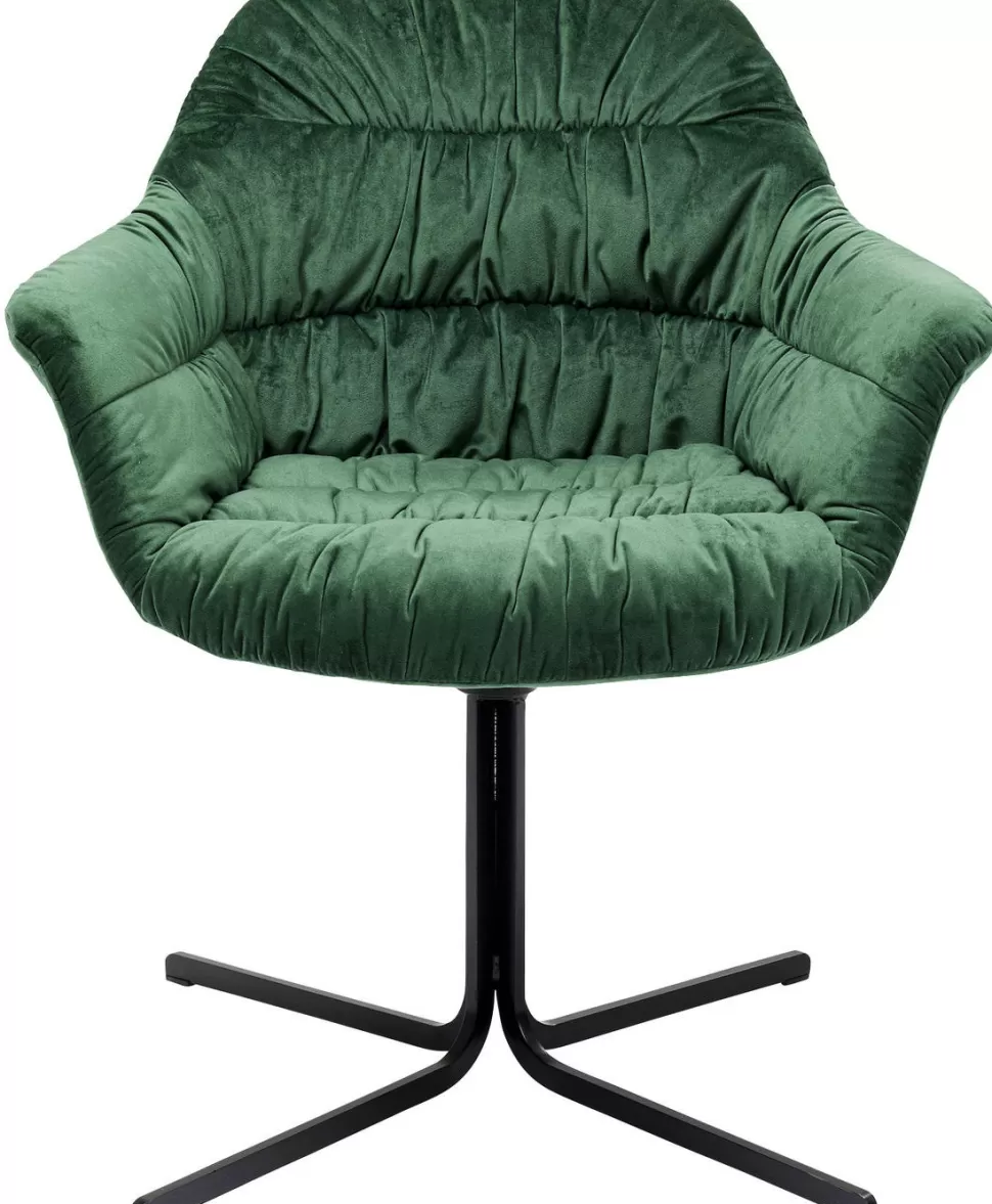 Krzesła-KARE Design Krzesło Obrotowe Colmar 66x79 Cm Zielone