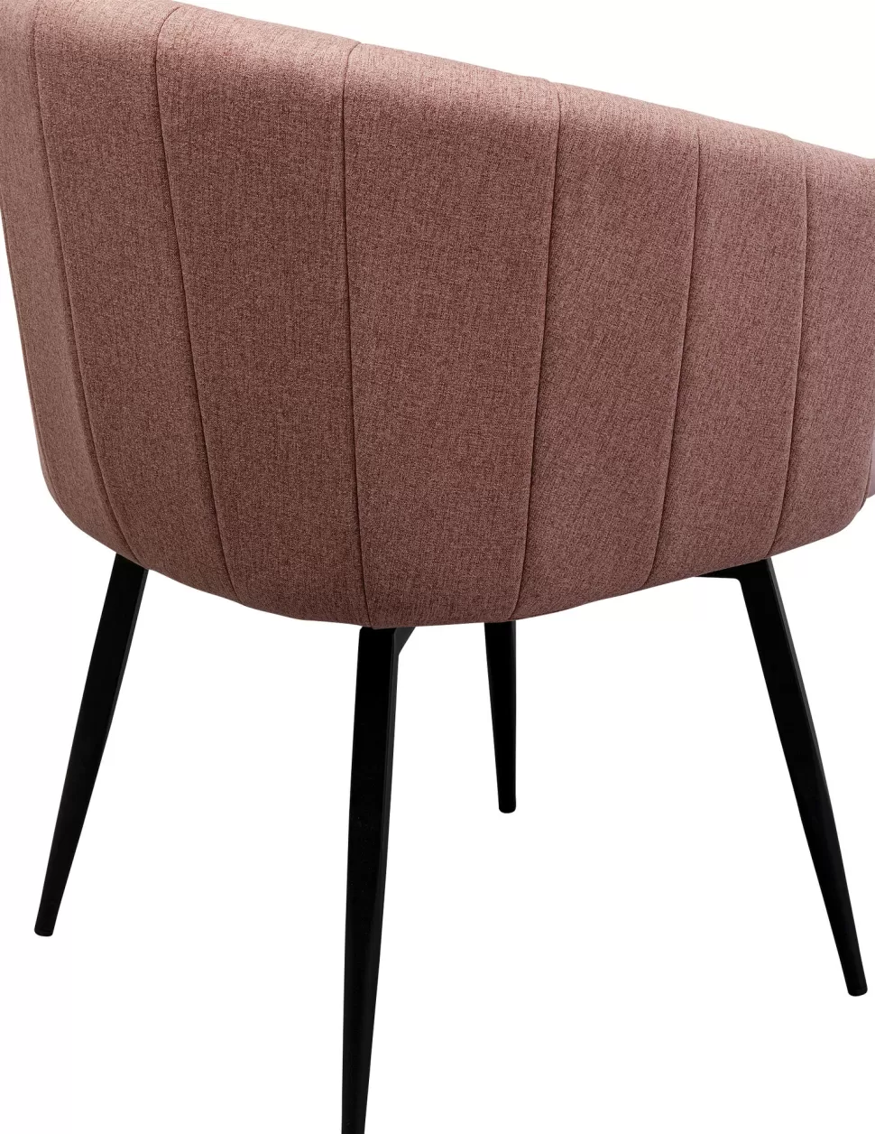Krzesła-KARE Design Krzesło Obrotowe Z Podłokietnikami Kolor Różowy Nogi Ze Stali Czarne 60x81 Cm