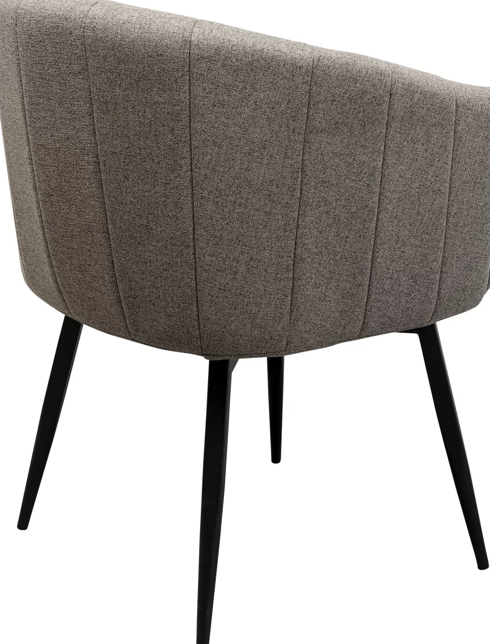Krzesła-KARE Design Krzesło Obrotowe Z Podłokietnikami Kolor Szary Nogi Ze Stali Czarne 60x81 Cm