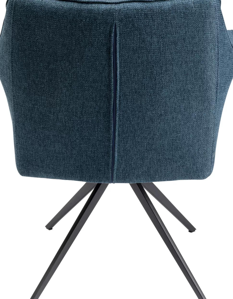 Krzesła-KARE Design Krzesło Obrotowe Z Podłokietnikami Tapicerowane Zielone Nogi Czarne 66x84 Cm