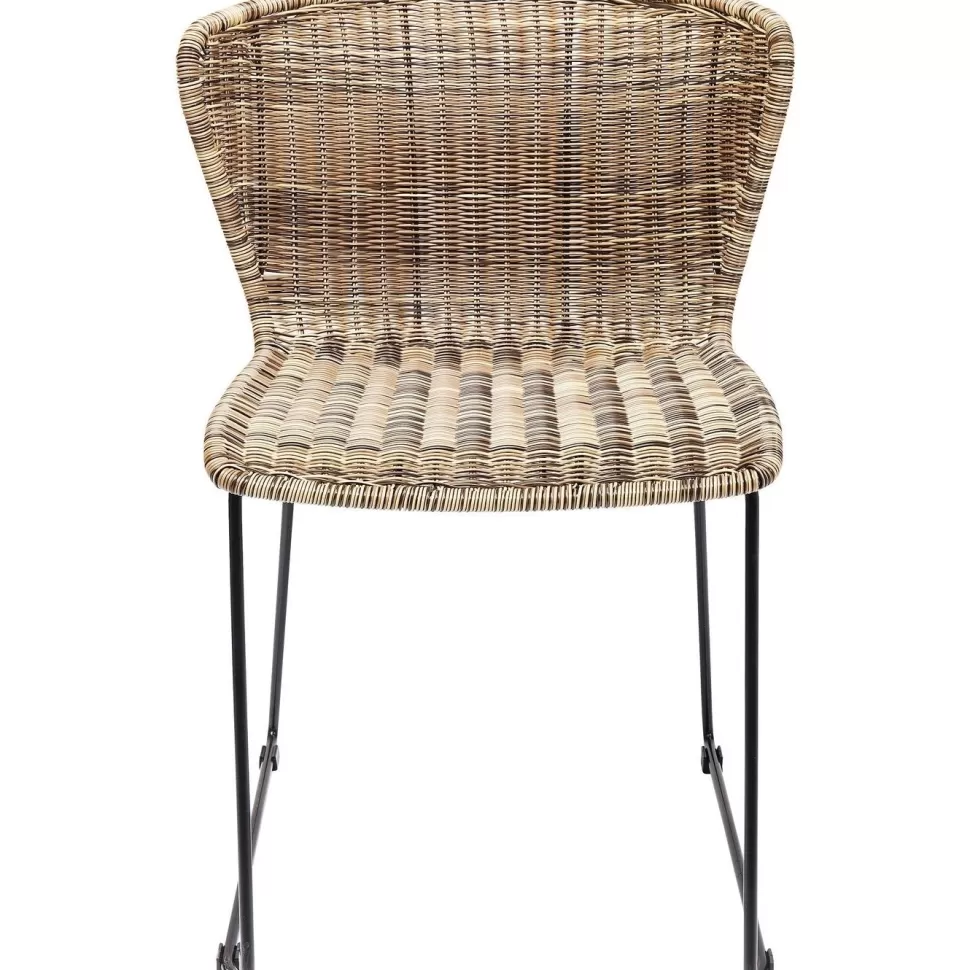 Krzesła-KARE Design Krzesło Ogrodowe Sansibar 53x78 Cm Brązowe