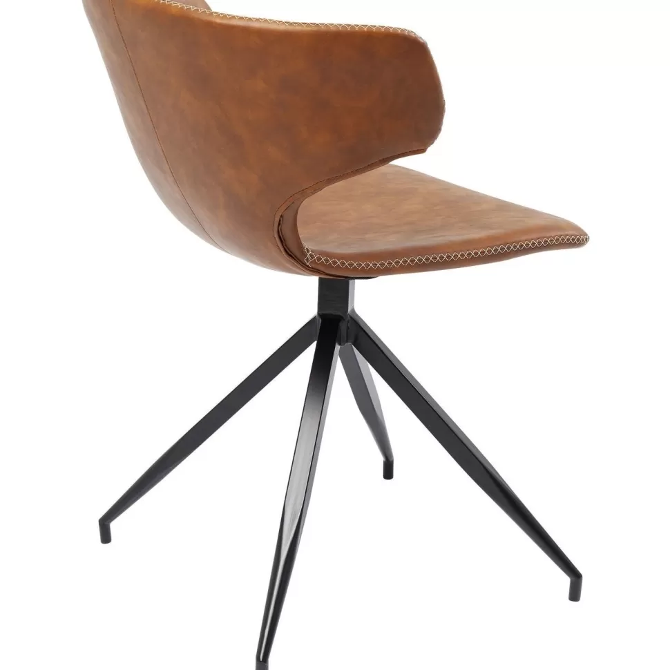Krzesła-KARE Design Krzesło Rusty 55x79 Cm Brązowe
