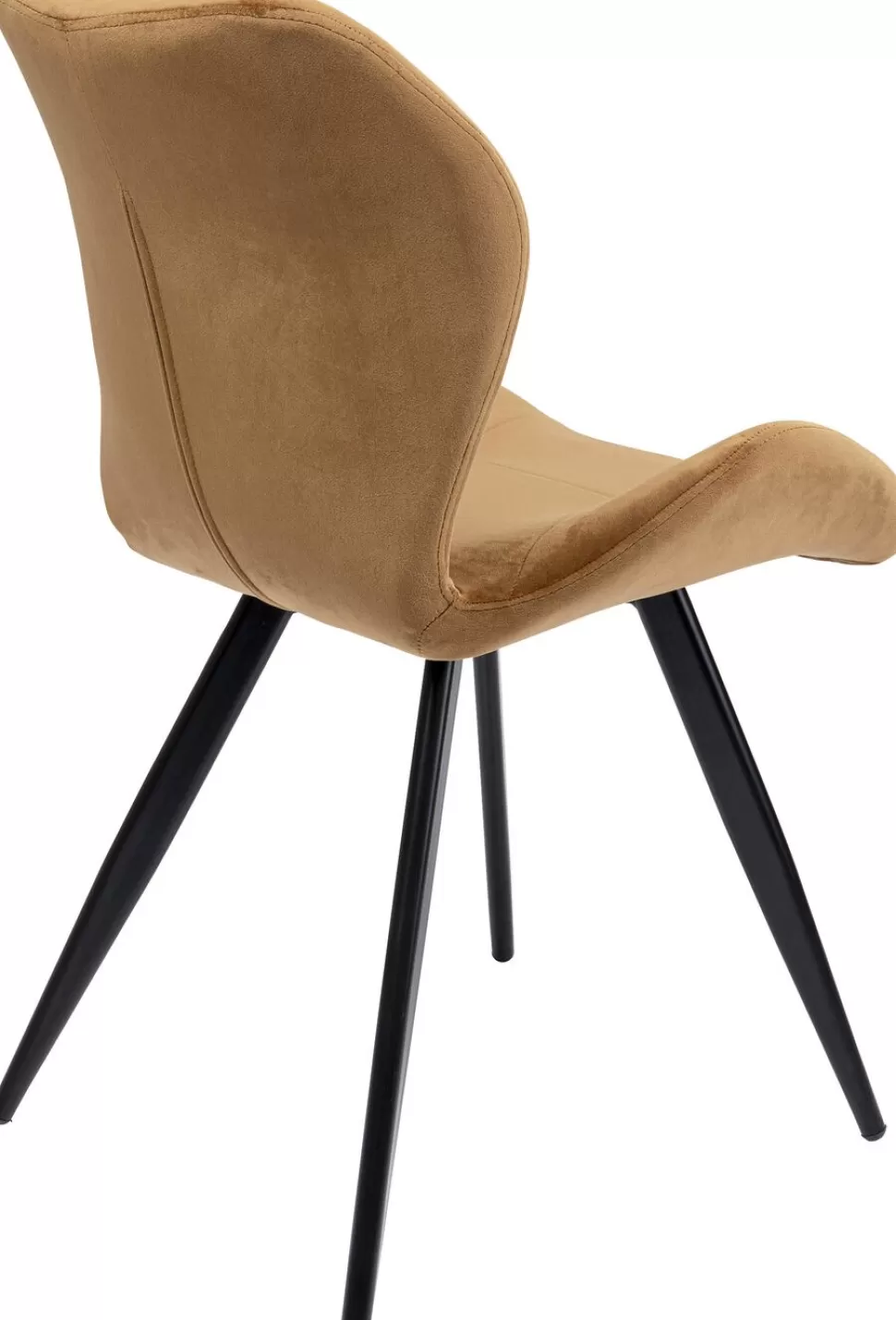 Krzesła-KARE Design Krzesło Viva 50x82 Cm Kolor Curry - Nogi Czarne
