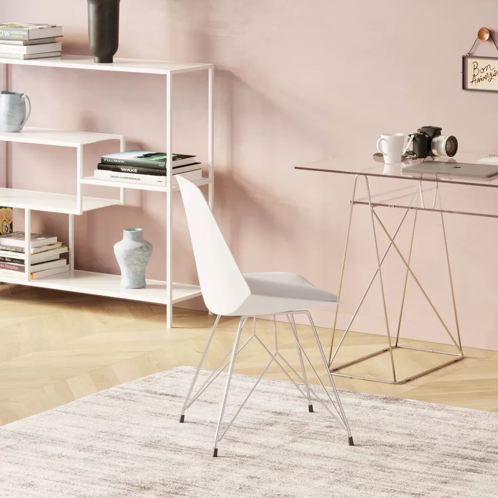 Krzesła-KARE Design Krzesło Wire 48x86 Cm Białe