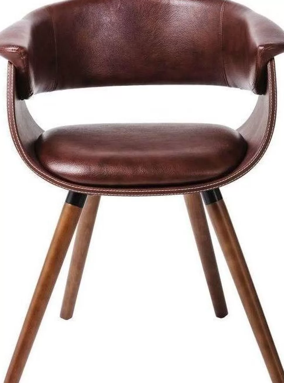 Krzesła-KARE Design Krzesło Z Podłokietnikami Monaco 58x72 Cm Brązowe