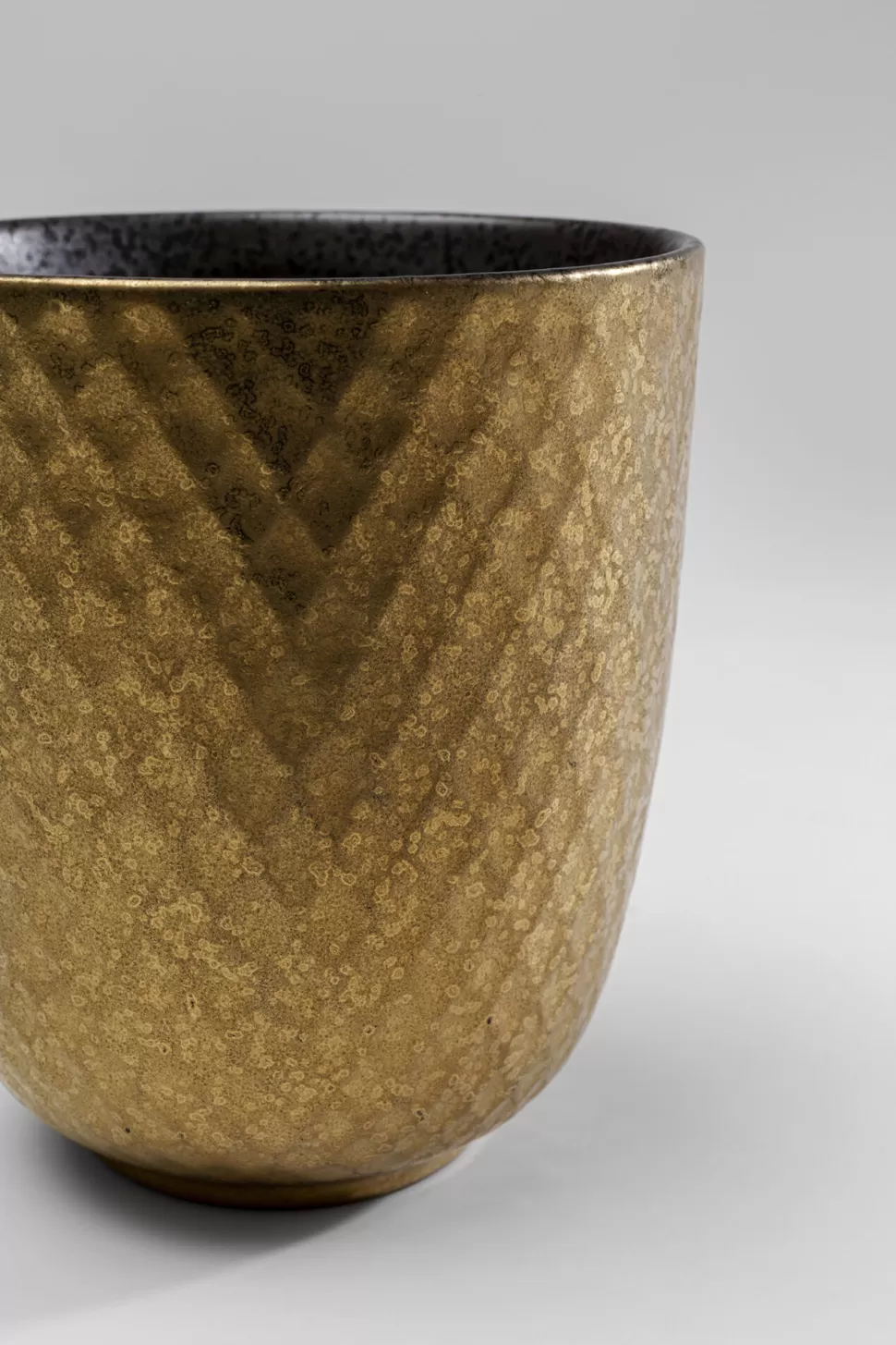 Zastawa Stołowa | Kubki-KARE Design Kubek Bez Ucha Z Porcelany Czarno-złoty 200 Ml