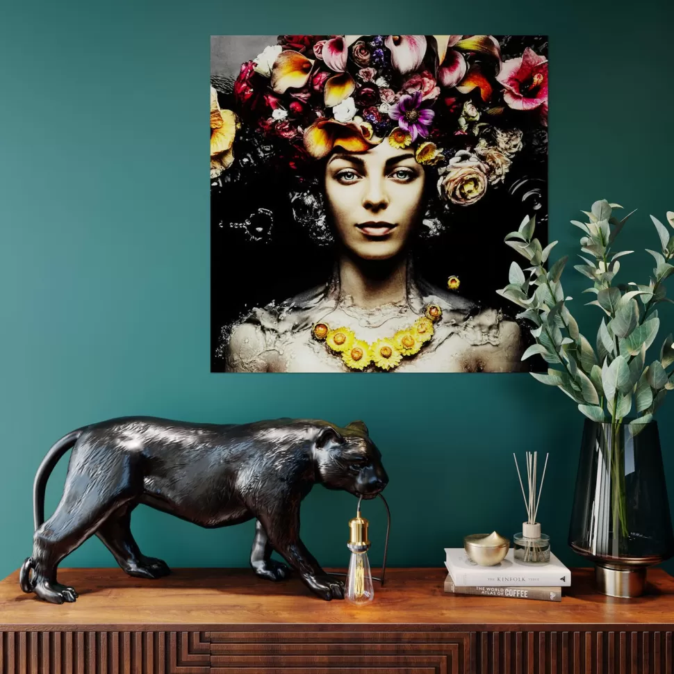 Lampy Podłogowe-KARE Design Lampa Podłogowa Animal Bagheera 85x40 Cm Czarna