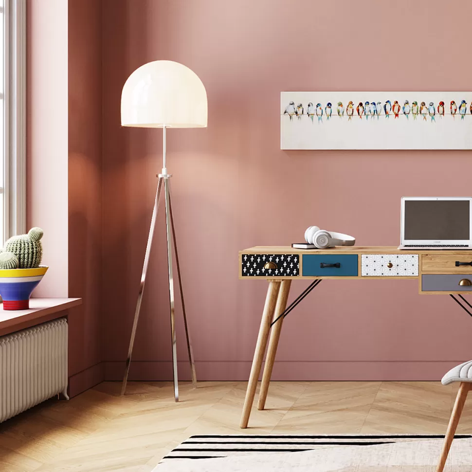 Lampy Podłogowe-KARE Design Lampa Podłogowa Brody 40x160 Cm Srebrna