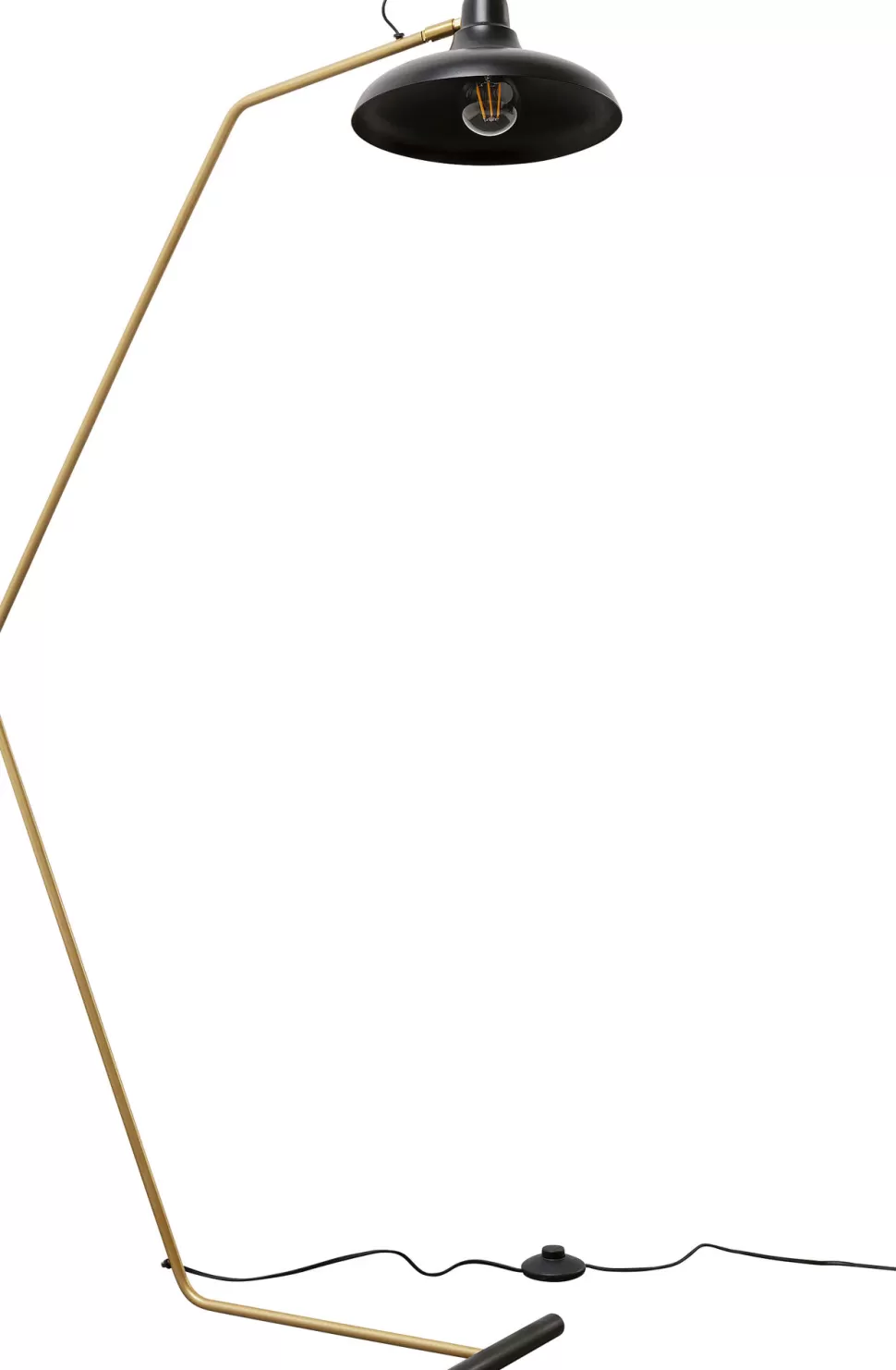 Lampy Podłogowe-KARE Design Lampa Podłogowa Czarno-złota Stalowa 130 Cm