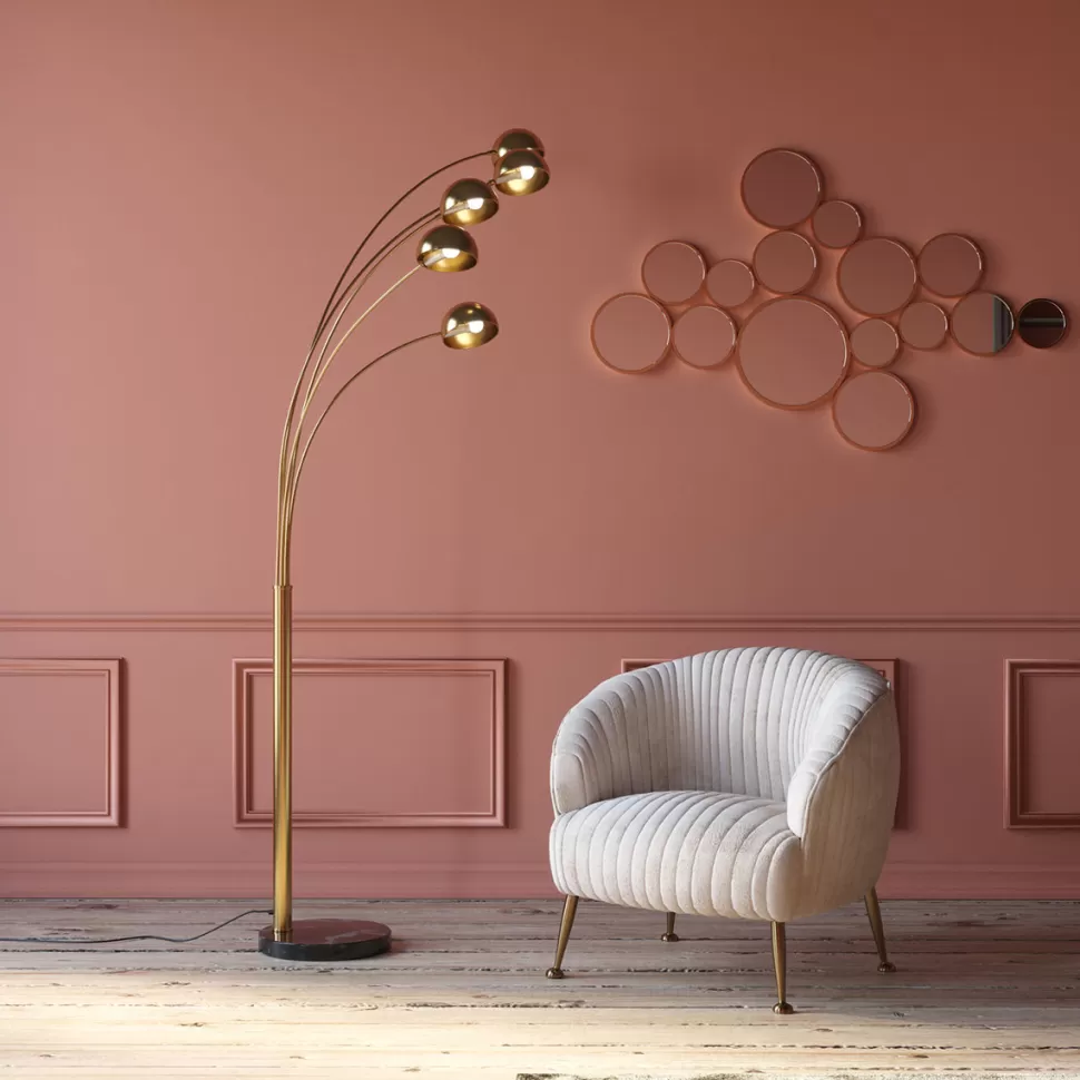 Lampy Podłogowe-KARE Design Lampa Podłogowa Five Fingers 100x220 Cm Mosiężna