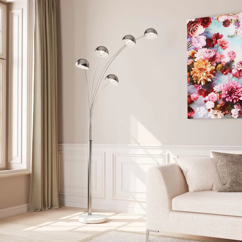 Lampy Podłogowe-KARE Design Lampa Podłogowa Five Fingers 122x220 Cm Chromowa