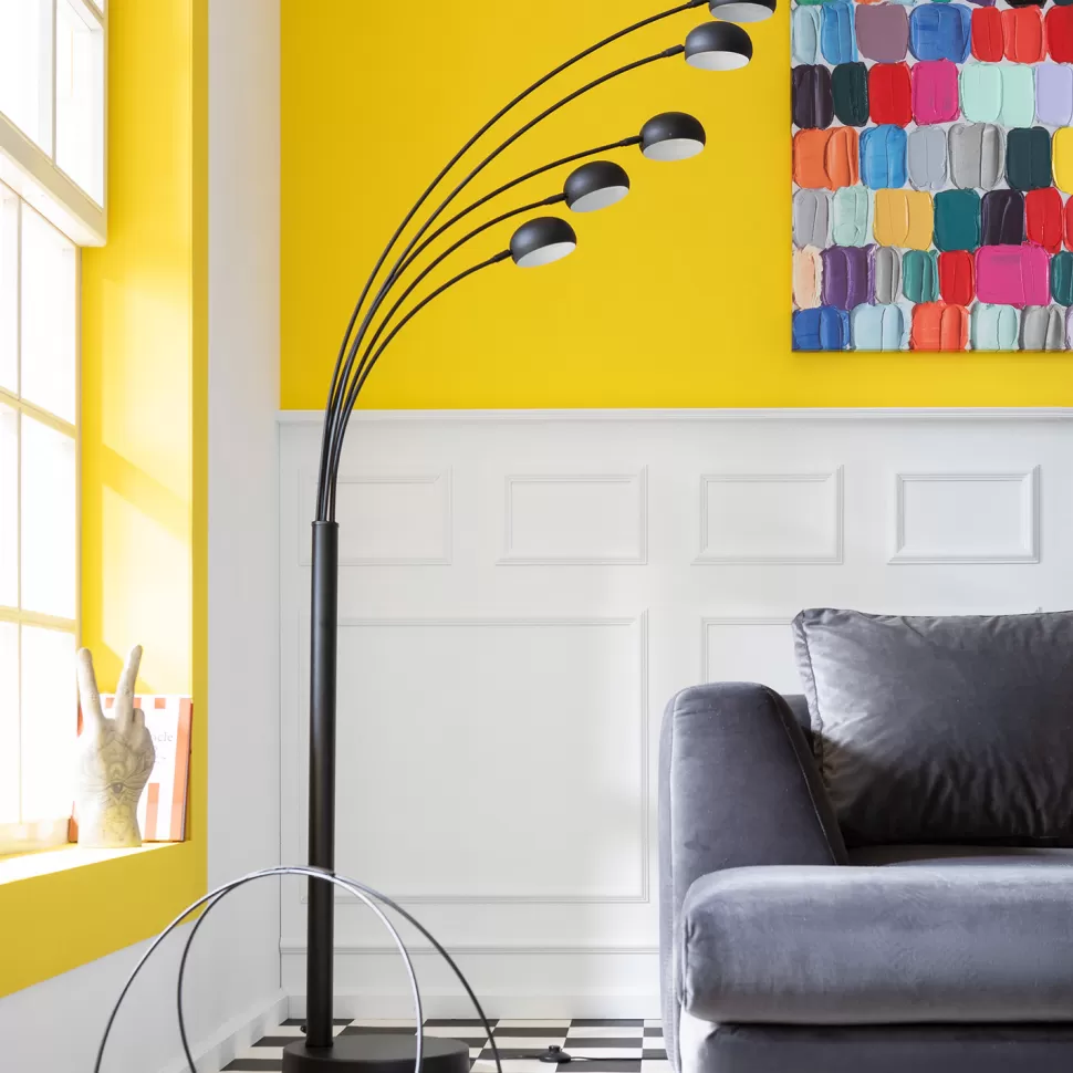 Lampy Podłogowe-KARE Design Lampa Podłogowa Five Fingers 86x201 Cm Czarna