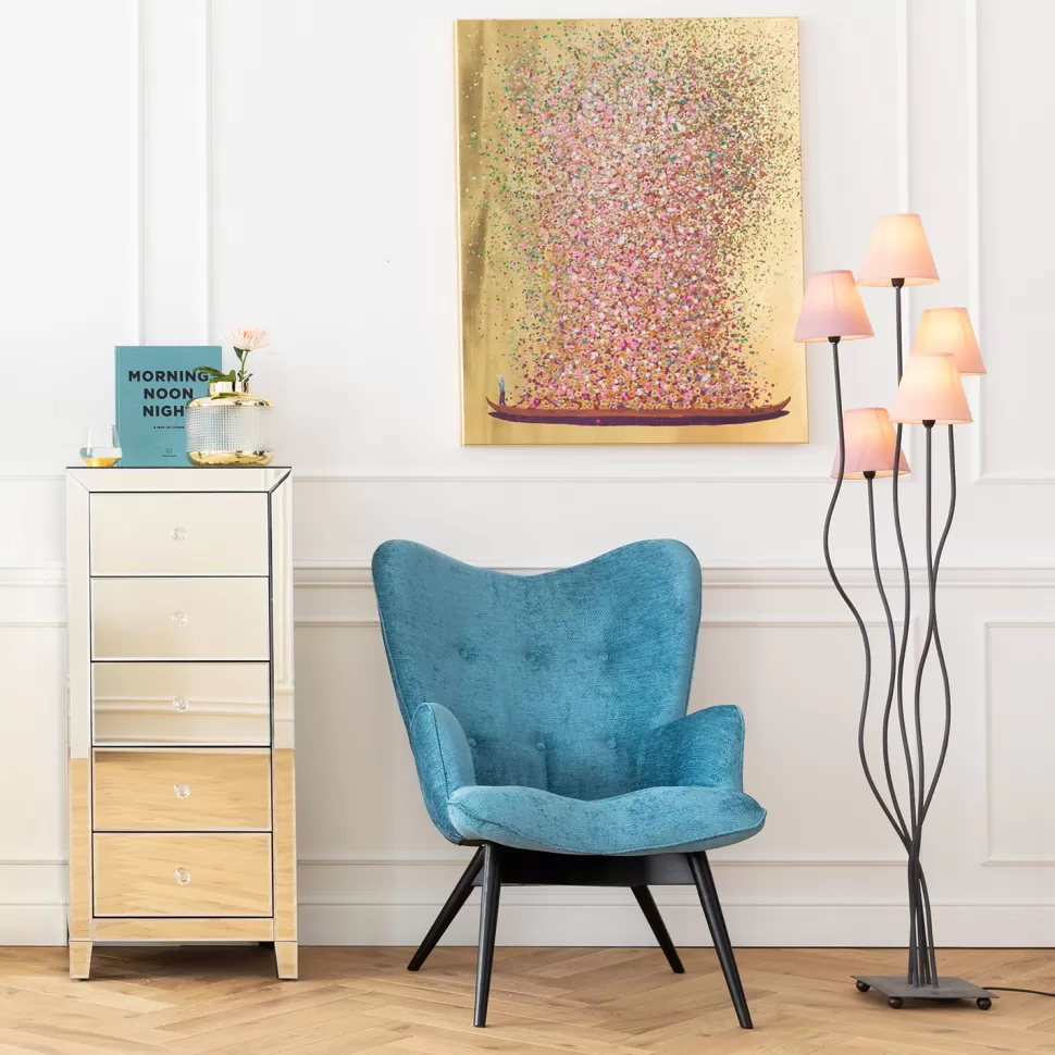 Lampy Podłogowe-KARE Design Lampa Podłogowa Flexible Berry Cinque 40x163 Cm Fioletowo-różowa