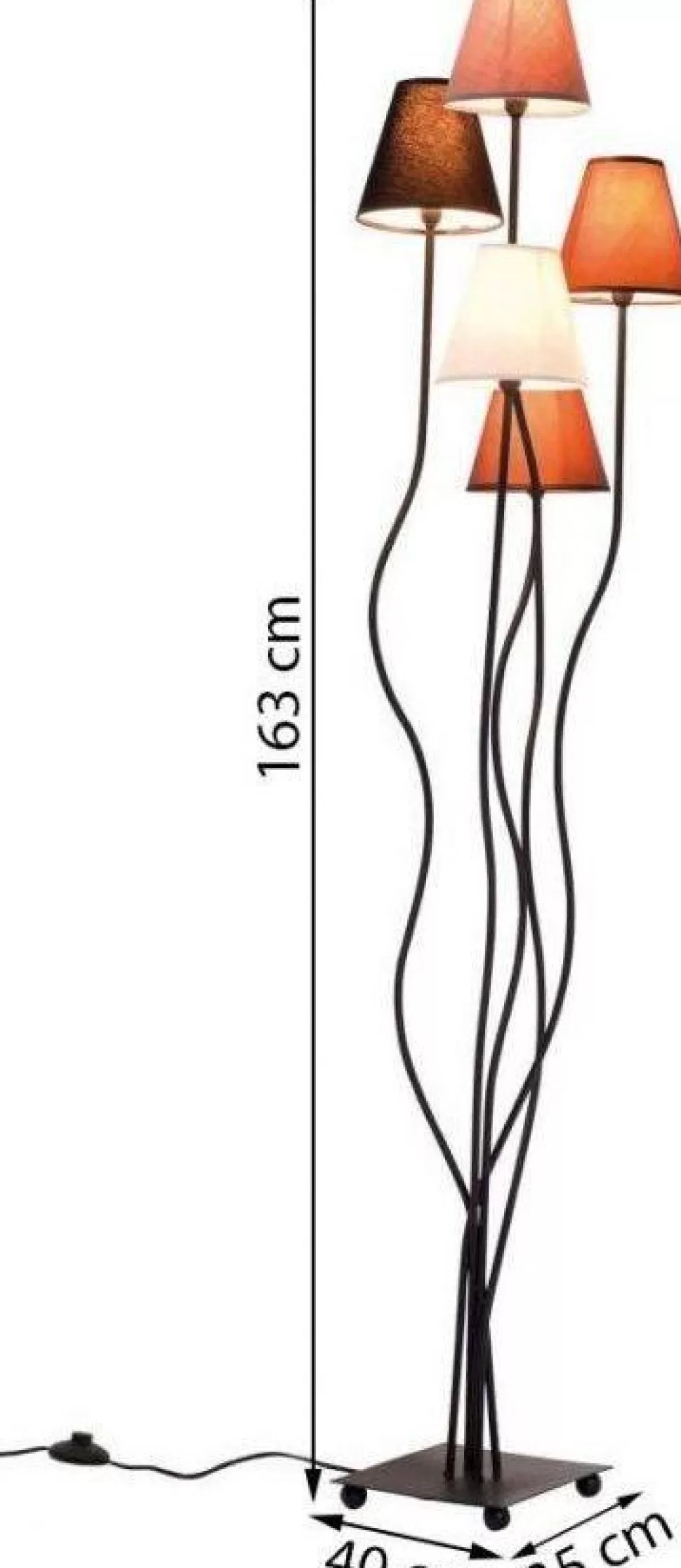Lampy Podłogowe-KARE Design Lampa Podłogowa Flexible Mocca 40x163 Cm