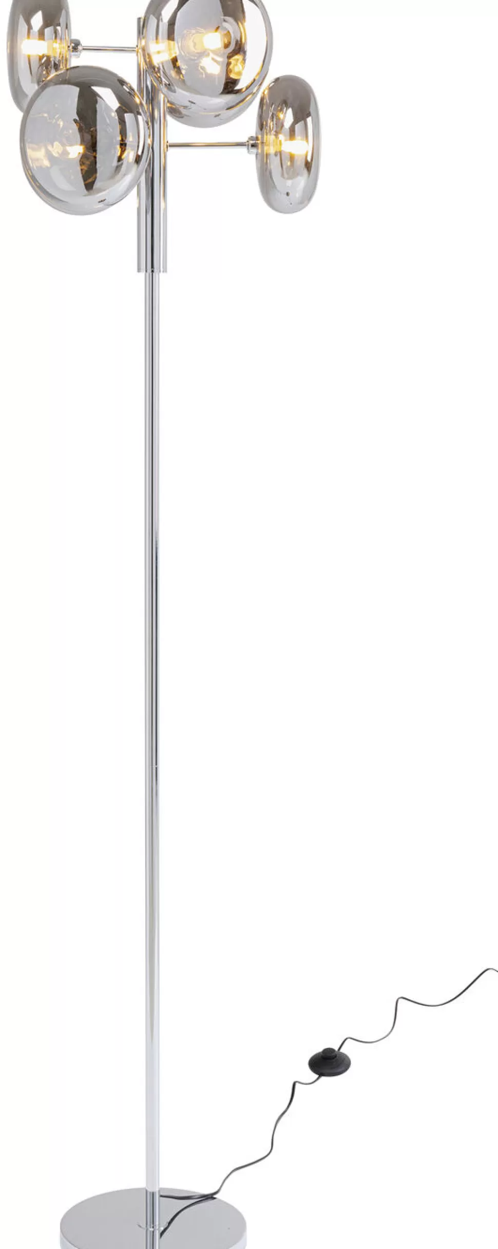 Lampy Podłogowe-KARE Design Lampa Podłogowa Headlight 43x163 Cm Srebrna