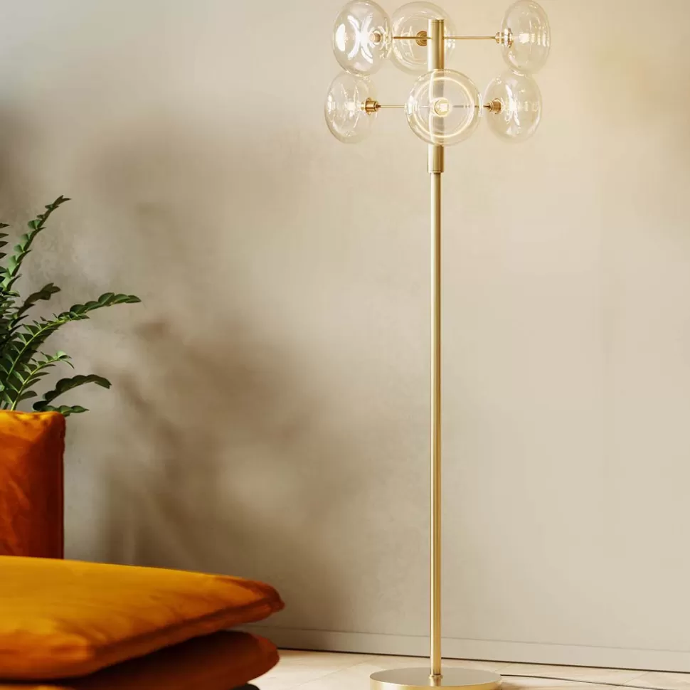 Lampy Podłogowe-KARE Design Lampa Podłogowa Headlight 43x163 Cm Złota