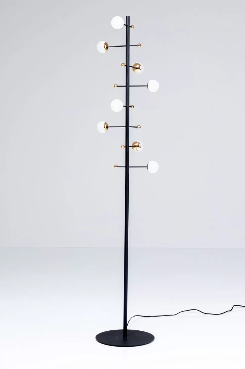 Lampy Podłogowe-KARE Design Lampa Podłogowa Trapez 30x160 Cm Czarna