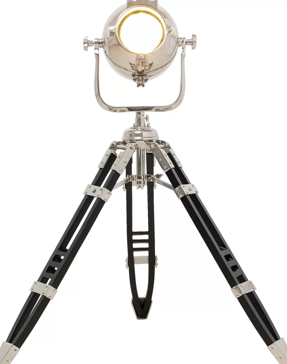 Lampy Podłogowe-KARE Design Lampa Podłogowa Trójnóg Filmowa Srebrna 105 Cm