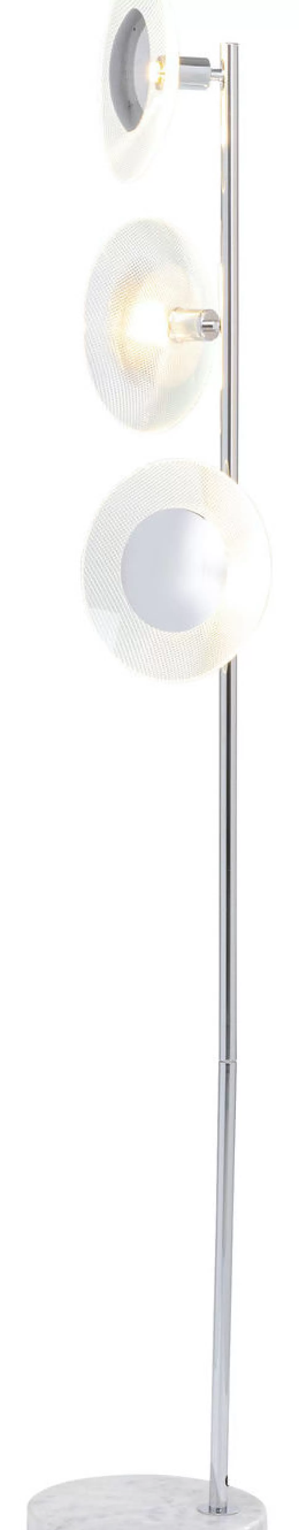 Lampy Podłogowe-KARE Design Lampa Podłogowa Ufo Tre 26x160 Cm Srebrny