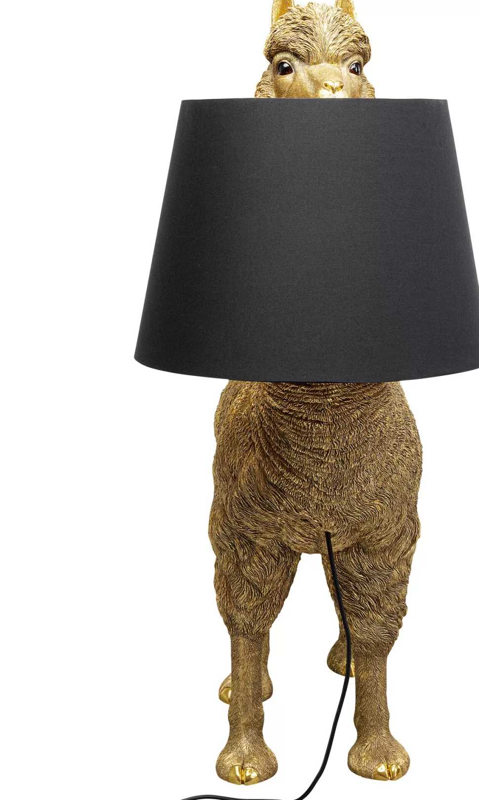 Lampy Podłogowe-KARE Design Lampa Podłogowa Złota Alpaka Z Czarnym Abażurem 81x108 Cm