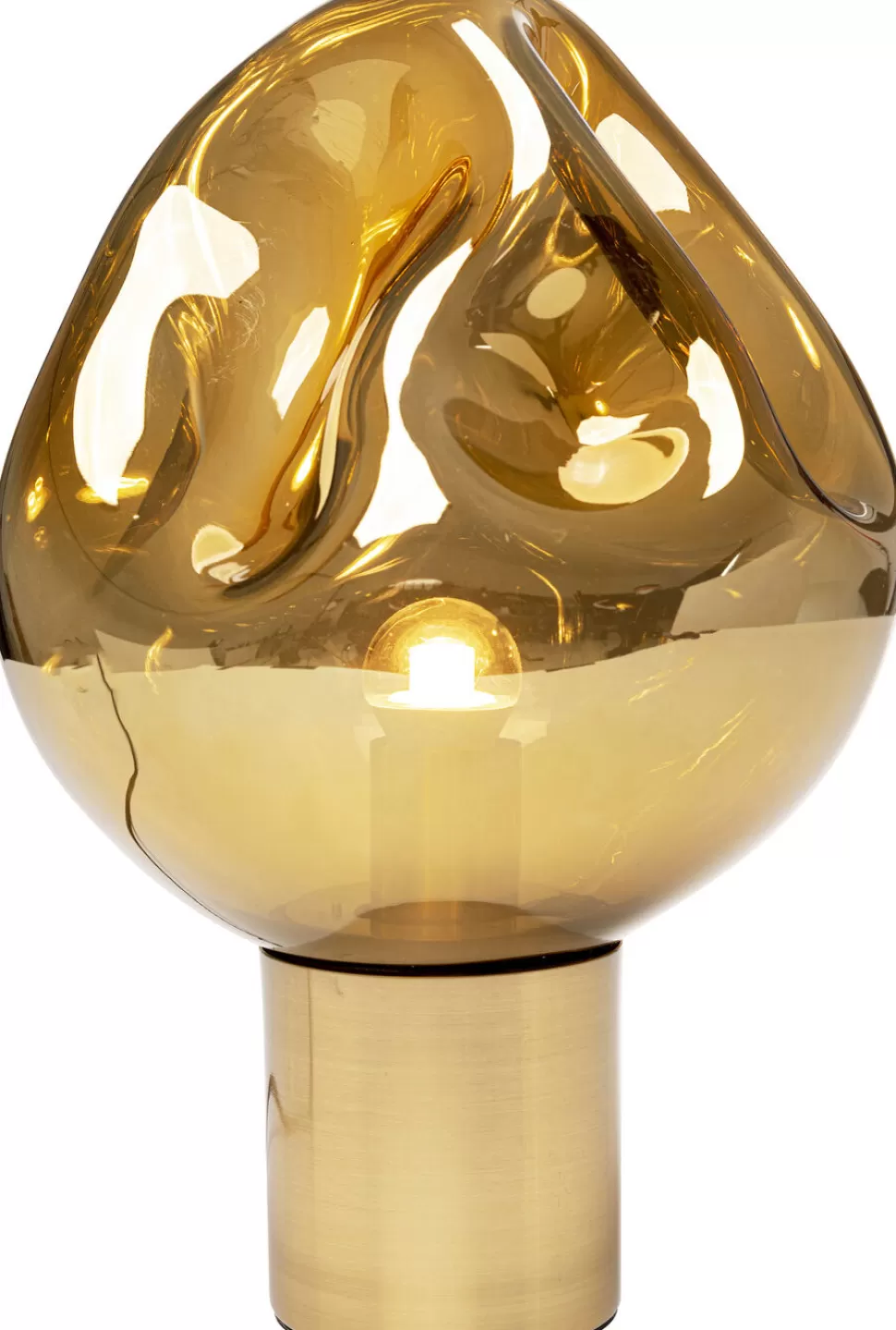 Lampy Stołowe-KARE Design Lampa Stołowa Dough Ø25x38 Cm Złota