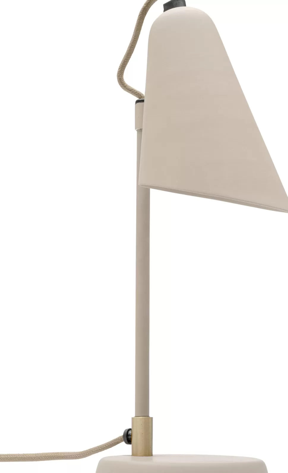 Lampy Stołowe-KARE Design Lampa Stołowa Mała Stalowa Kolor Beż 32 Cm