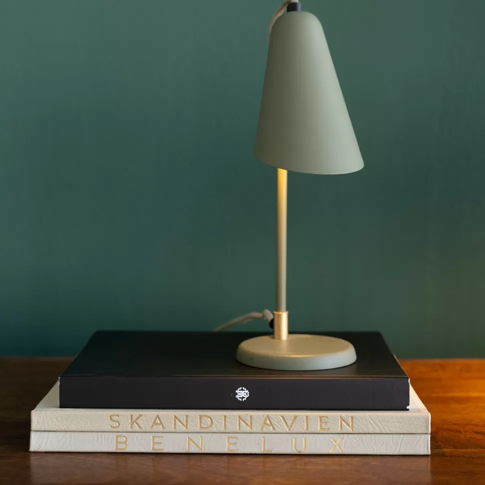 Lampy Stołowe-KARE Design Lampa Stołowa Mała Stalowa Miętowa Zieleń 32 Cm