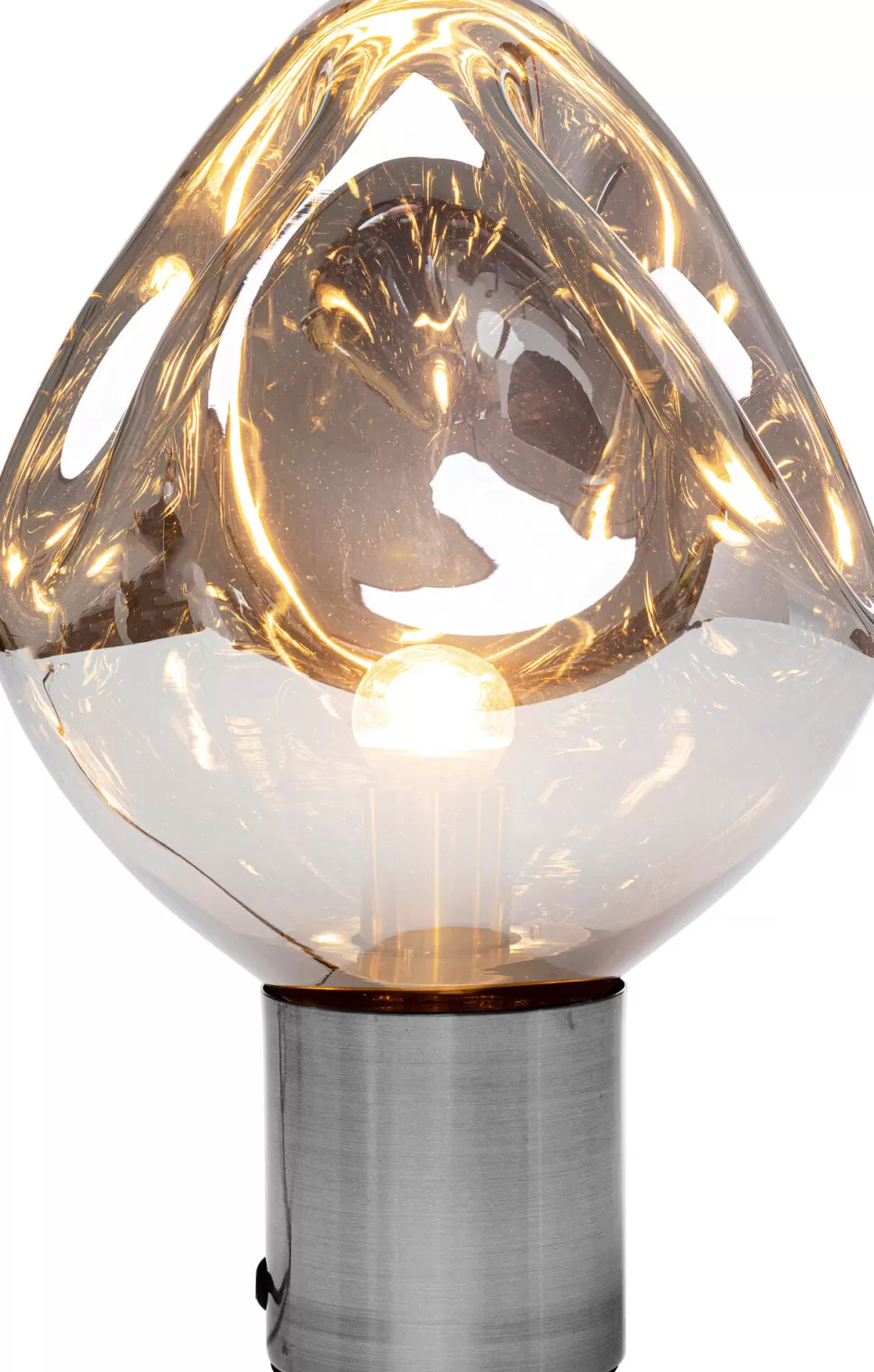 Lampy Stołowe-KARE Design Lampa Stołowa Przydymiona Stal I Szkło 38 Cm