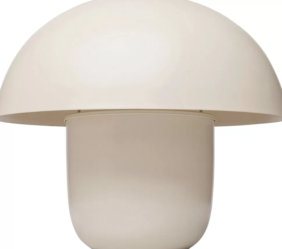 Lampy Stołowe-KARE Design Lampa Stołowa Stalowa Grzybek Kolor Beżowy Ø50x44 Cm