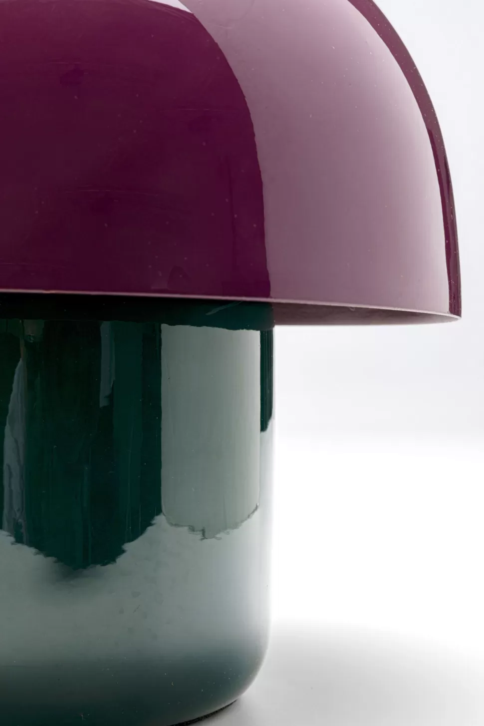 Lampy Stołowe-KARE Design Lampa Stołowa Stalowa Grzybek Kolor Fioletowo-czarny Ø20x20 Cm
