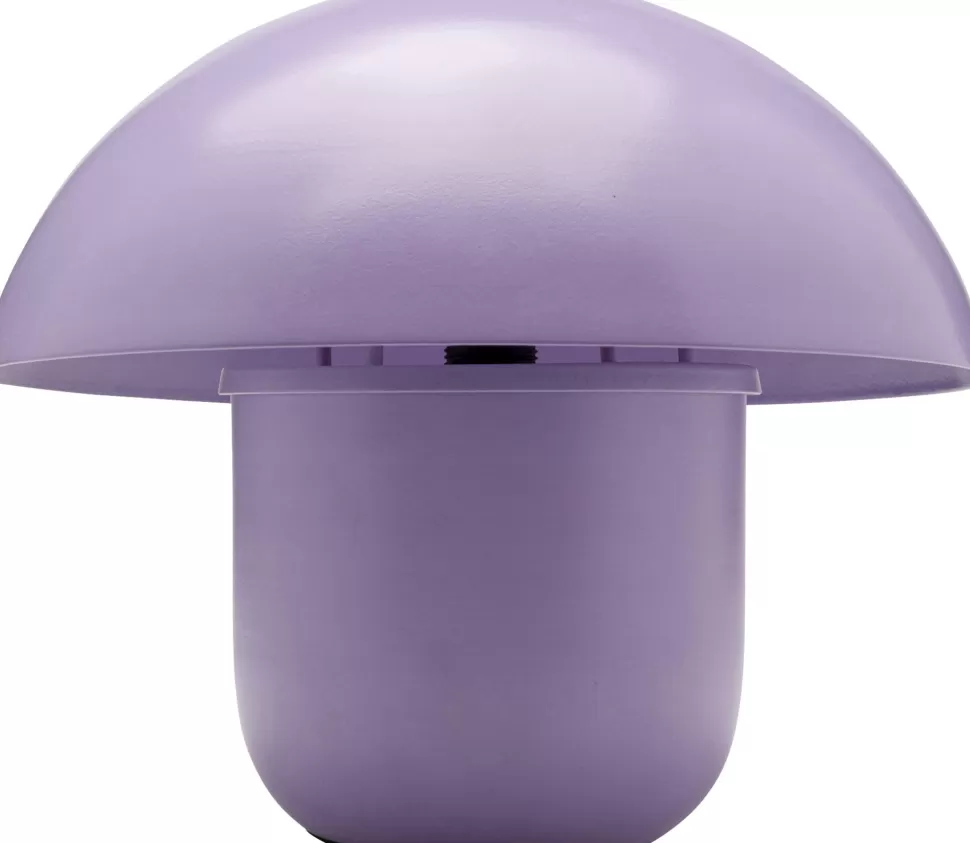 Lampy Stołowe-KARE Design Lampa Stołowa Stalowa Grzybek Kolor Fioletowy Ø29x27 Cm